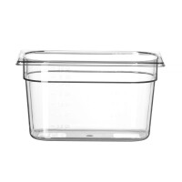 Nádoba GN 1/4, HENDI, Profi Line, GN 1/4, 4L, Priehľadná, 265x162x(H)150mm