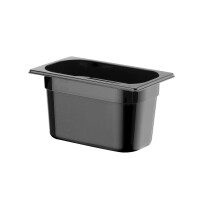 Nádoba GN 1/4, HENDI, Profi Line, GN 1/4, 4L, Čierna, 265x162x(H)150mm