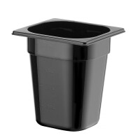 Nádoba GN 1/6, HENDI, Profi Line, GN 1/6, 3,4L, Čierna, 176x162x(H)200mm
