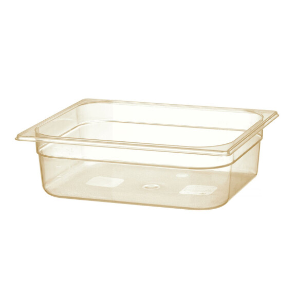 Nádoba GN 1/2 z grilamidu pre vysoké teploty, HENDI, GN 1/2, 6,1L, Priehľadná, 325x265x(H)100mm