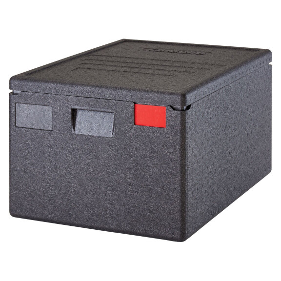 Termoizolačná nádoba Cam GoBox zvrchu plniteľná, 600x400 mm, Cambro, 80 l, 80L, Čierna, 690x490x(H)370mm