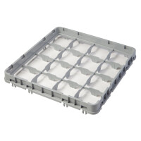 Nadstavec do košov full drop 500x500 mm sivý, model E2, Cambro, počet priehradiek: 16 (4x4), rozmery priehradky: 111x111 mm, Svetlošedá, 499x499x(H)51