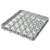 Nadstavec do košov full drop 500x500 mm sivý, model E1, Cambro, počet priehradiek: 25 (5x5), rozmery priehradky: 89x89 mm, Svetlošedá, 499x499x(H)51mm