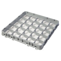 Nadstavec do košov full drop 500x500 mm sivý, model E2, Cambro, počet priehradiek: 25 (5x5), rozmery priehradky: 89x89 mm, Svetlošedá, 499x499x(H)51mm