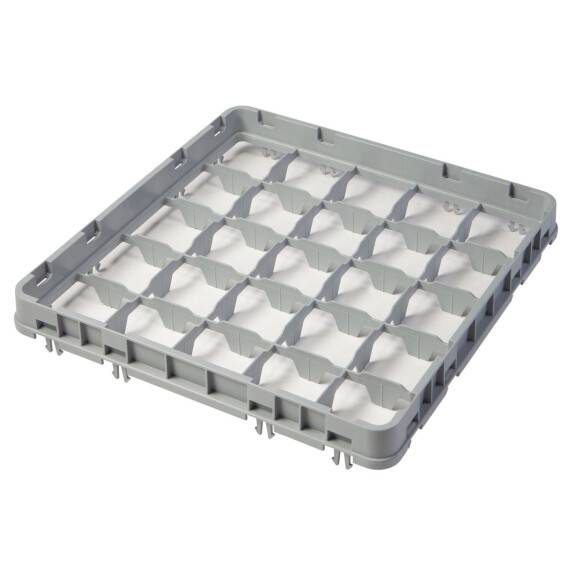 Nadstavec do košov full drop 500x500 mm sivý, model E2, Cambro, počet priehradiek: 25 (5x5), rozmery priehradky: 89x89 mm, Svetlošedá, 499x499x(H)51mm