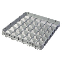 Nadstavec do košov full drop 500x500 mm sivý, model E1, Cambro, počet priehradiek: 36 (6x6), rozmery priehradky: 73x73 mm, Svetlošedá, 499x499x(H)51mm