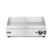 Grilovacia doska, HENDI, Profi Line, 1/2 hladká, 1/2 drážkovaná, 230V/2400W, 550x435x(H)245mm