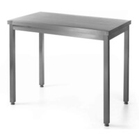 Centrálny stôl bez poličky – skrutkový, hĺbka 600 mm, HENDI, Kitchen Line, 1400x600x(H)850mm
