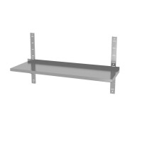 Nastaviteľná stenová polica, s 2 konzolami, HENDI, 3 ks, 1200x300x(H)600mm