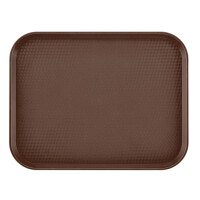 Tácka z polypropylénu na fast food, stredná, Cambro, hnedá, Hnedá, 300x410x(H)19mm
