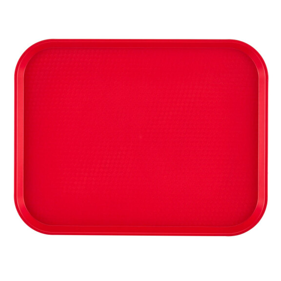 Tácka z polypropylénu na fast food, veľká, Cambro, červená, Červená, 355x457x(H)21mm