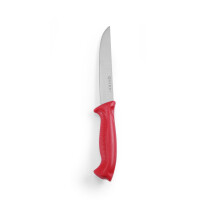 Nože HACCP červenej farby – na surové mäso, HENDI, Červená, (L)285mm