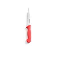 Nože HACCP červenej farby – na surové mäso, HENDI, Červená, (L)300mm