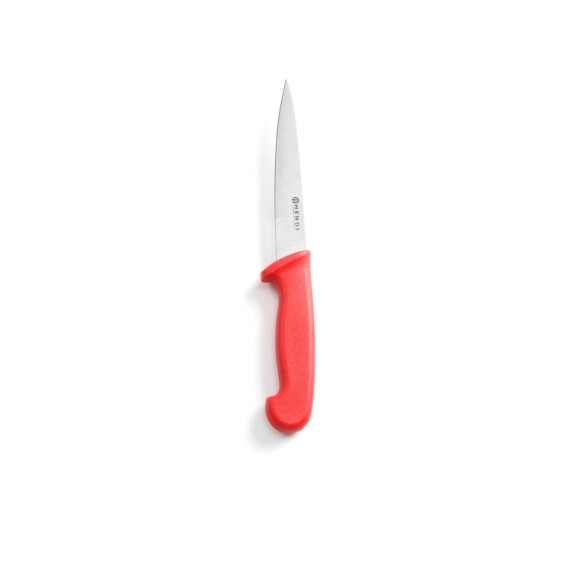 Nože HACCP červenej farby – na surové mäso, HENDI, Červená, (L)300mm