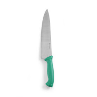 Nože HACCP zelenej farby – na zeleninu a ovocie, HENDI, Zelená, (L)385mm