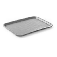 Polypropylénový podnos Fast Food – stredný, HENDI, Svetlošedá, 305x415x(H)20mm