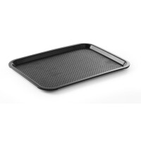 Polypropylénový podnos Fast Food – stredný, HENDI, Čierna, 305x415x(H)20mm