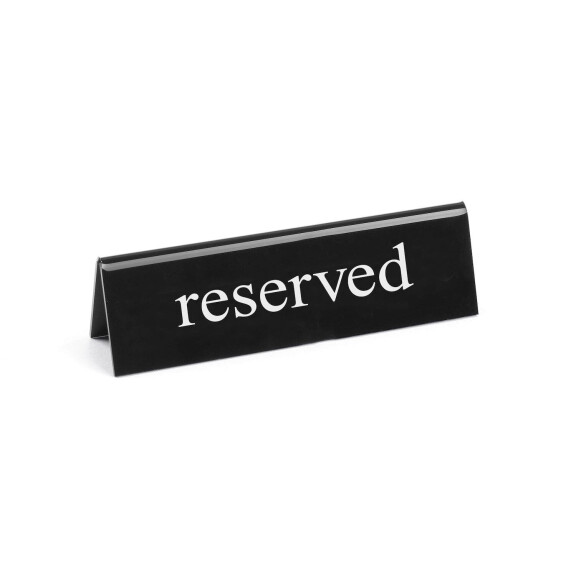 Informačná tabuľka Rezervované“, HENDI, reserved, 130x30x(H)38mm