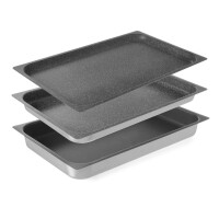 Hliníková nádoba GN 1/1 s nepriľnavým povlakom, HENDI, GN 1/1, 530x325x(H)65mm