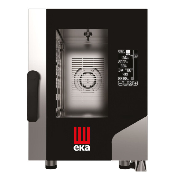 Konvektomat Millennial Black Mask Gastro Compact 6x GN 2/3, elektrická, elektronické ovládanie, Tecnoeka, 400V/52000W, 500x750x(H)700mm