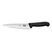 Nóż kuchenny z szerokim ostrzem, Victorinox, czarny, (L)314mm