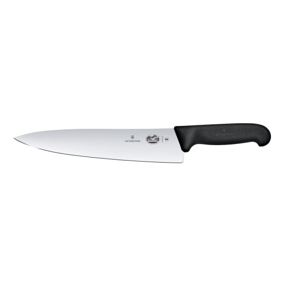 Nóż kuchenny z szerokim ostrzem, Victorinox, czarny, (L)380mm
