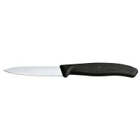 Nóż do jarzyn gładki, Victorinox, czarny, (L)190mm