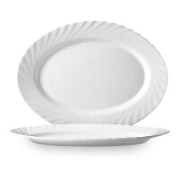 Półmisek owalny Trianon, Arcoroc, 290 mm, biały, 290x214x(H)22mm
