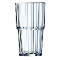Szklanka wysoka Norvege, Arcoroc, 320 ml, 0,32L, transparentny, 6 szt., ⌀74x(H)125mm