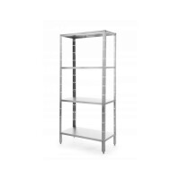 Raft inox Revolution, 4 polite, capacitate max 50kg/polita, 800x400x(h)1800mm