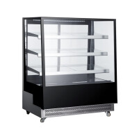 Vitrina frigorifica de prezentare interval temp. 2/6?C, 490 W corp inox, ARKTIC by Hendi, 1200x805x(H)1445 mm, 650 Litri, Clasa energetica C