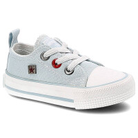 Niebieskie Trampki Big Star Dziecięce Buty Wsuwane