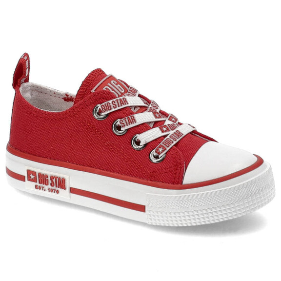 Czerwone Trampki Big Star Dziecięce Wsuwane Buty