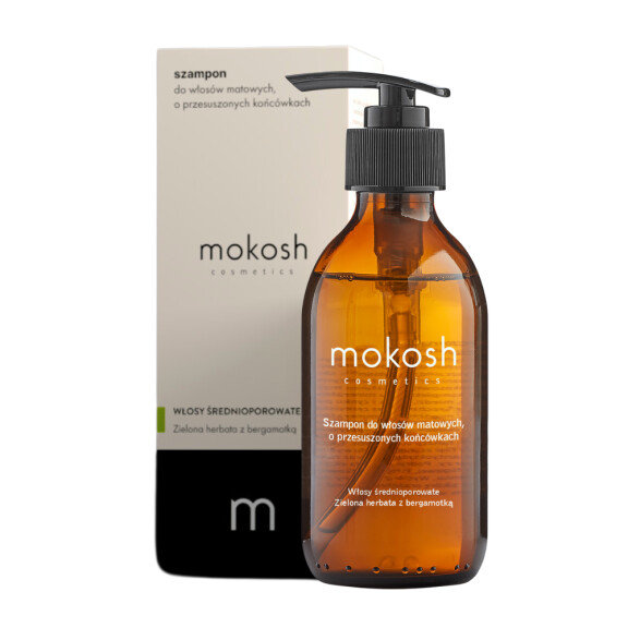 Szampon do włosów matowych, o przesuszonych końcówkach - Zielona herbata z bergamotką 200ml