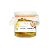Lămâie și ghimbir în sirop BIO 220 g