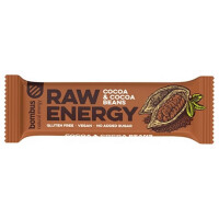 RAW ENERGY bar cu boabe de cacao fără gluten 50 g