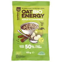 Fulgi de ovăz fără gluten cu mere și scorțișoară BIO 65 g
