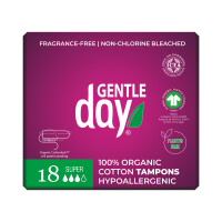 Tampoane din bumbac organic 100% - Super 18 buc.