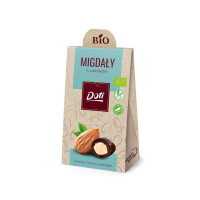 Migdale acoperite cu ciocolată neagră fără gluten BIO 50 g