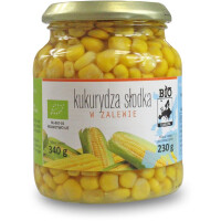Porumb dulce în saramură în borcan BIO 340 g (230 g)