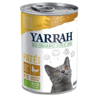 Hrană pentru pisici adulte, pateu de pui cu spirulină și alge BIO 400 g - Yarrah