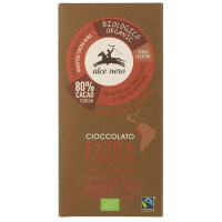 Ciocolată amară fără gluten din comerț echitabil cu bucăți de cacao BIO 100 g