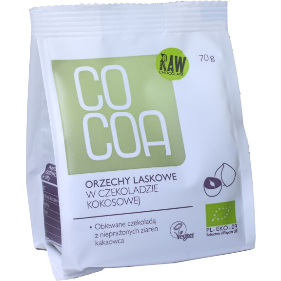Alune de pădure în ciocolată cu nucă de cocos BIO 70 g