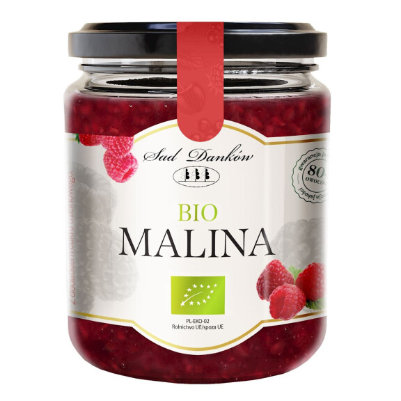 Zmeură 80 % cu zahăr din trestie BIO 270 g