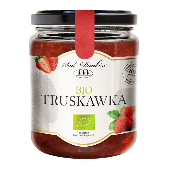 Căpșuni 80% cu zahăr din trestie BIO 270 g