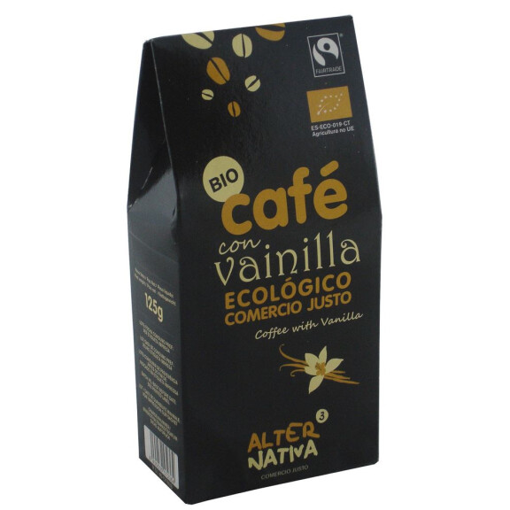 Cafea măcinată arabica/cafea prăjită cu vanilie, comerț echitabil BIO 125 g
