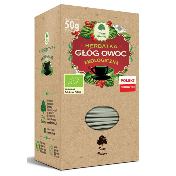Ceai de fructe de păducel BIO (25 x 2 g) 50 g