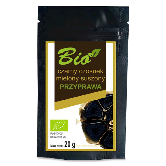 Usturoi negru uscat tocat BIO 20 g