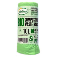 Saci pentru deșeuri BIO și mixte 10 l 20 buc. (compostabile și biodegradabile)