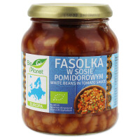 Fasole în sos de roșii BIO 360 g - Bio Planet